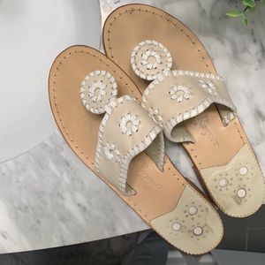 Jack Rogers White Sandals
